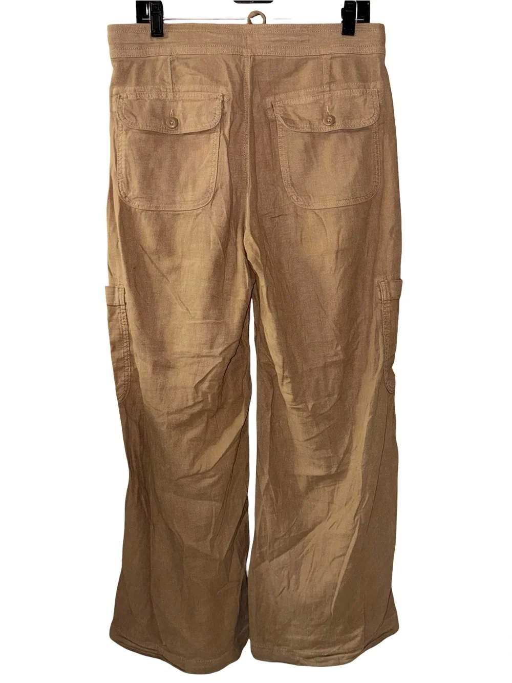 American Eagle Dreamy Drape Drawstring Baggy Wide Leg Cargo Pants women’s sz 8